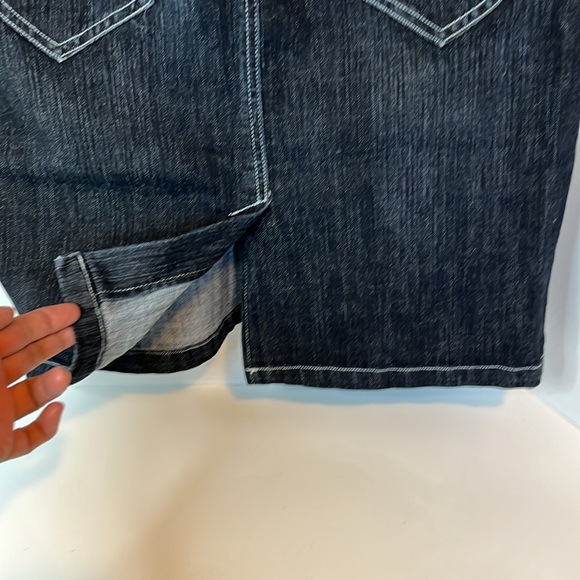 Manager blue Denim skirt size 10 stretchy material - Picture 6 of 6